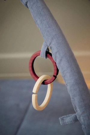 Filibabba Zestaw silikonowych zawieszek do zabawek 6szt. Rose