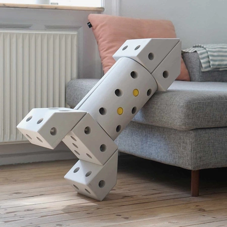 MODU Dreamer kit 12in1 – Kreatywne klocki rozwijające motorykę dużą, żółty