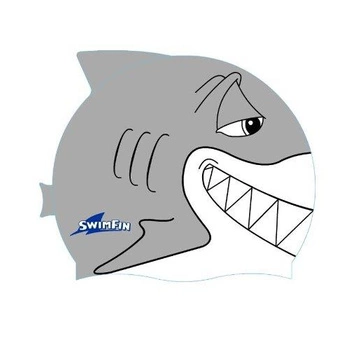 Silikonowy czepek dla dzieci SwimFin - SZARY