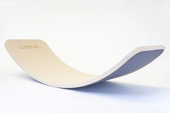Deska do balansowania Original bielona z filcem, Mouse, Wobbel