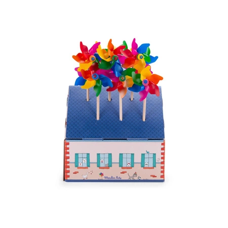 Display domek 12 kolorowych wiatraczków 713376