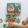 Auzou Puzzle Leśny świat + kartonowe zwierzątka 3+ 56567