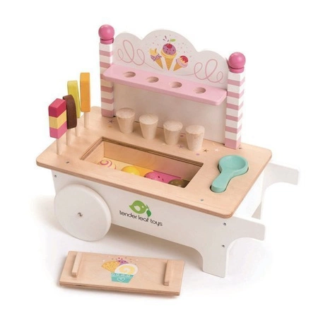 Drewniany sklepik z lodami na magnesy, Tender Leaf Toys