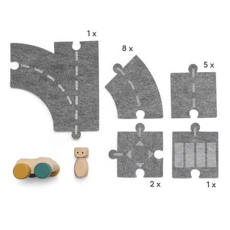 Zestaw drogi z filcu 19 elementów Micki