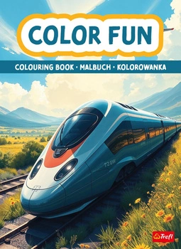Pociągi i samoloty. Kolorowanka. Malbuch. Colouring book