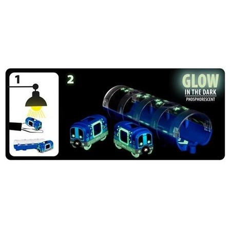 BRIO Metro Świecące w Ciemności z Tunelem