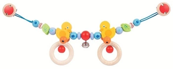 Wesołe kaczuszki - zabawka drewniana do wózka, 736240-Heimess Soft Colors, zabawki dla niemowlaków