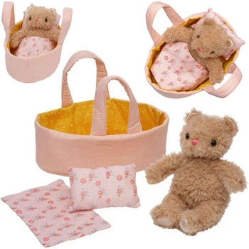 Mięciutkie łóżeczko z misiem Moppettes Bea Bear 161070-Manhattan Toy, przytulanki i misie
