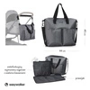 Easywalker Torba do wózka z przewijakiem i organizerem Diamond Grey uniwersalna