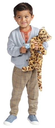 Maskotka pluszowy kotek Leopard Loki z myszką 160140-Manhattan Toy, przytulanki