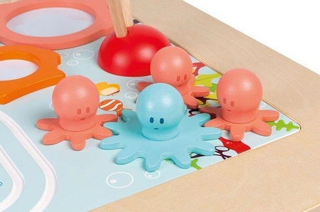 Drewniany progresywny stolik aktywizujący 18 m+, Janod