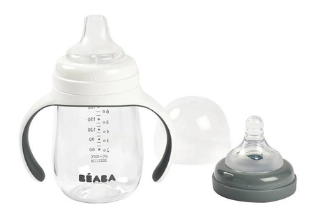 Beaba Butelka treningowa 2w1 tritanowa 210 ml Mineral grey