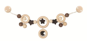 Księżyc i gwiazdki - zabawka drewniana, 733720-Heimess nature, zabawki do wózka, dla niemowlaków