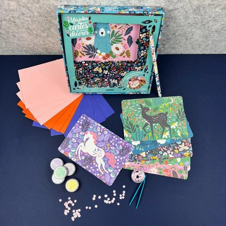 Auzou Kolorowe karty do zdobienia DIY 15627