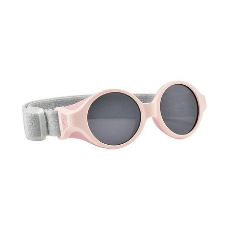 Beaba Okulary przeciwsłoneczne dla dzieci z elastyczną opaską 0-9 miesięcy Chalk pink