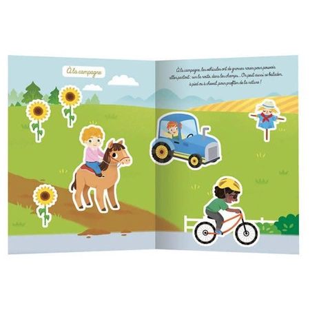 Auzou Zeszyt 230 naklejek Pojazdy 61264