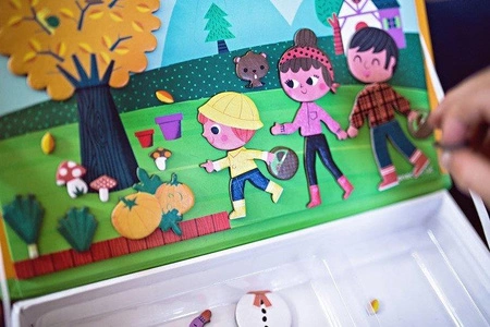 Magnetyczna układanka 4 pory roku Magnetibook, Janod