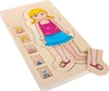 Układanka dla dzieci, Lekcja anatomii z Katarzynką, 5814-small foot, puzzle drewniane