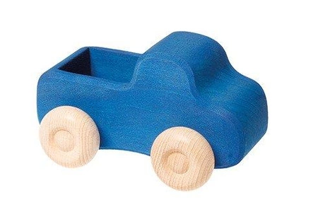 Samochodzik na kółkach, niebieski, 1+, Grimm's