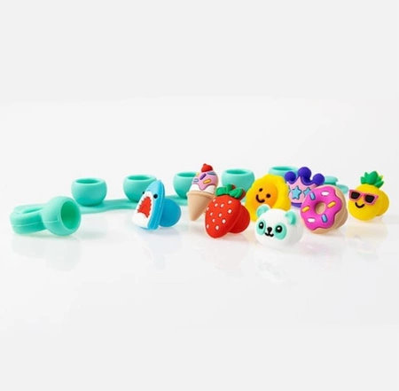 Fat Brain Toy Biżuteria Plip Charms. Zestaw Turkusowy