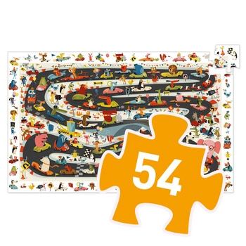 Puzzle obserwacja RAJD SAMOCHODOWY - 54 el.DJ07564