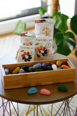 Kredki Crayon Rocks w aksamitnym woreczku - 8 kolorów