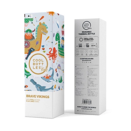 Cool Bottles Butelka termiczna Kids 350 ml Triple cool Brave Vikings