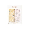 Lulujo Boho Kocyk Muślinowy Yellow Wildflowers / Dots 2 szt.