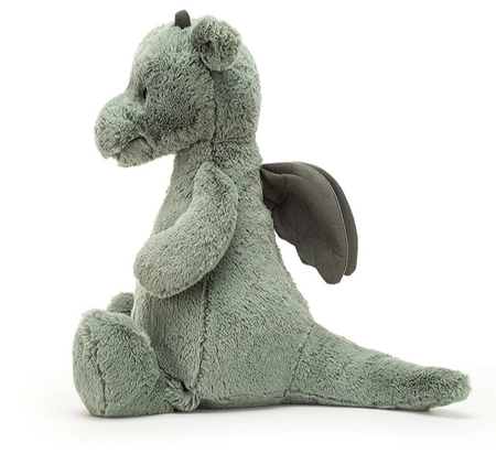 JellyCat Smok Miętowo-Szary 31 cm