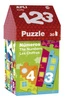 Puzzle w kartonowym domku Apli Kids - Cyfry 3+