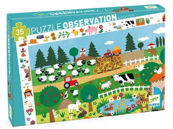 Puzzle obserwacja FARMA - 35 el.DJ07591