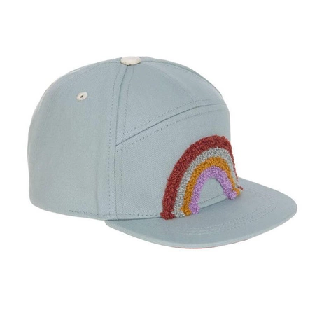 Czapka z daszkiem dziecięca Little Gang Rainbow light blue 1-2 lata