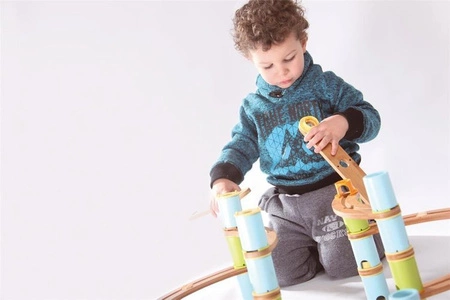 Bamboo Planet, Bambusowy kulodrom /tor kulkowy pastel 48 elem.