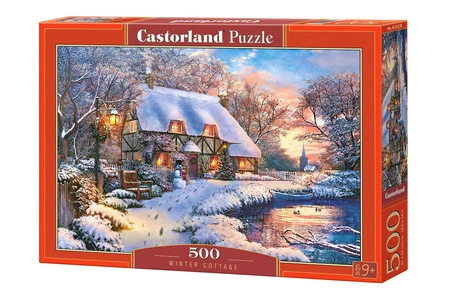 Puzzle 500 Domek zimowy B-53278