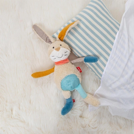 Pierwsza przytulanka Króliczek patchworkowa maskotka zabawka dzieci sigikid