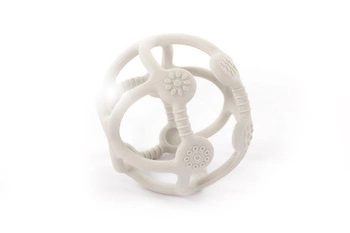 B-Silikonowa piłeczka gryzak grey