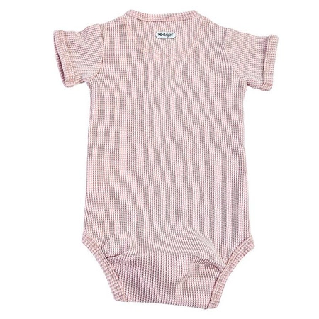 Lodger Body kopertowe niemowlęce krótki rękaw bawełniane jasny róż Ciumbelle Tan r. 80