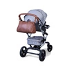 Childhome Torba do wózka Mommy Club Vegan Leather Dark Brown