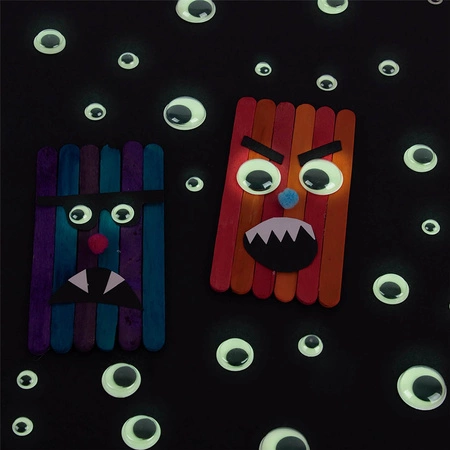 Świecące w ciemności samoprzylepne naklejki Apli Kids - Oczy