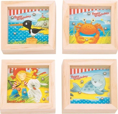 Mała gra zręcznościowa Wakacje Peggy Diggledey, 56678-Goki, gry drewniane
