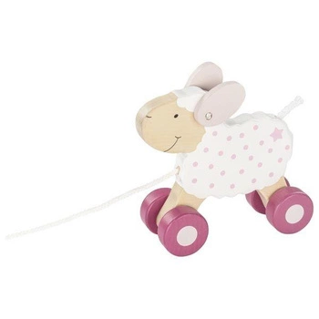 Drewniana zabawka do ciągnięcia Owieczka Beere 54872-Goki, zabawki drewniane