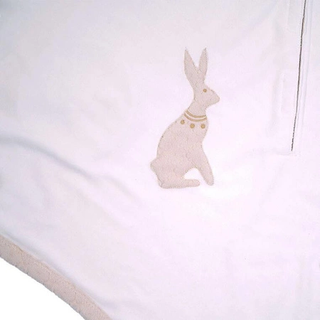 Lodger Polarowy wielofunkcyjny otulacz kocyk do fotelika samochodowego jasnobeżowy Fleece Birch