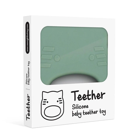 Silikonowy gryzak We Might be Tiny Kot - Sage