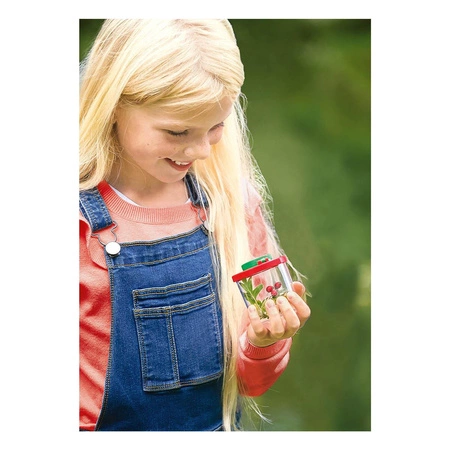 Pojemnik Do Obserwacji Owadów z Podwójną Lupą i Pająkiem z Tworzywa