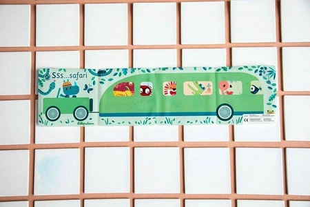 LILLIPUTIENS Magiczna rozkładana książeczka-harmonijka do kąpieli Safari Dżungla 12 m+