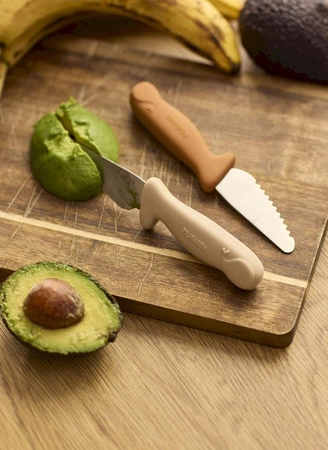 Filibabba Noże do nauki krojenia 2-pack Pumpkin + Offwhite