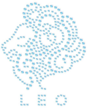 Naprasowanki Naplamki z cyrkoniami - Lew - znaki zodiaku