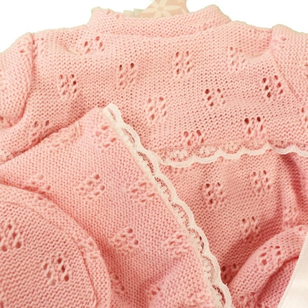 Różowe dzianinowe body z czapką Antonio Juan 91033_15