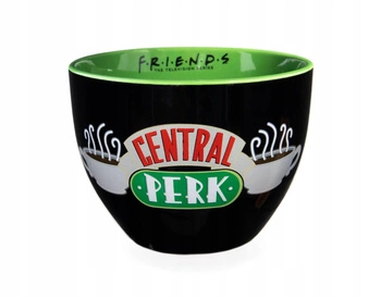 Przyjaciele - kubek do cappuccino Huggy Mug Central Perk czarny
