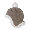 Lodger Dwuwarstwowa zimowa czapeczka z polaru brązowa Fleece Buffalo 0-3 m
